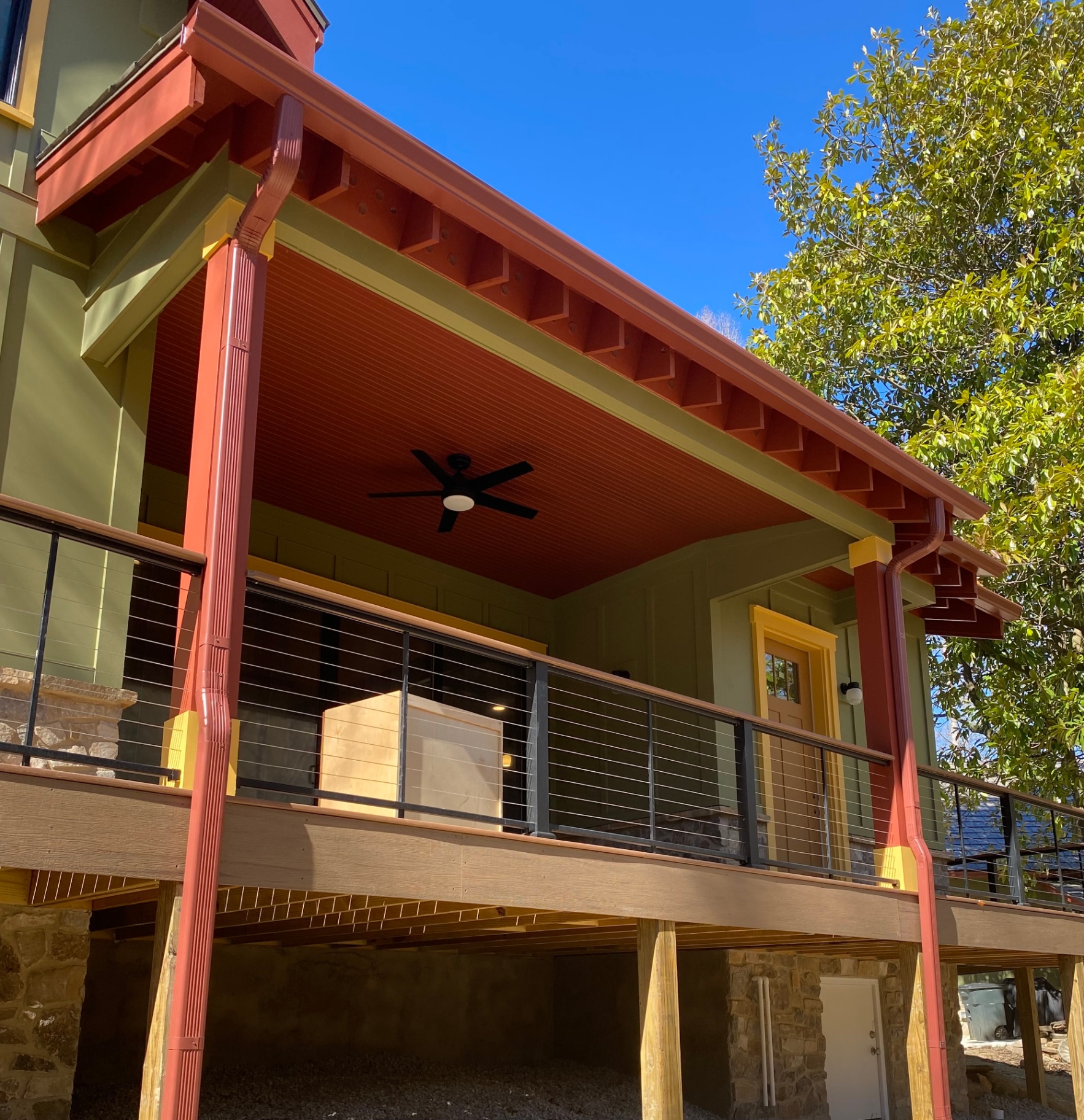 Recent gutter installation on a Chattanooga home