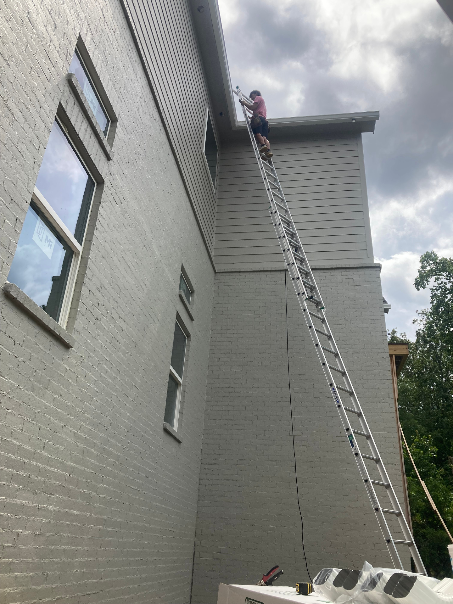 Gutter repair work